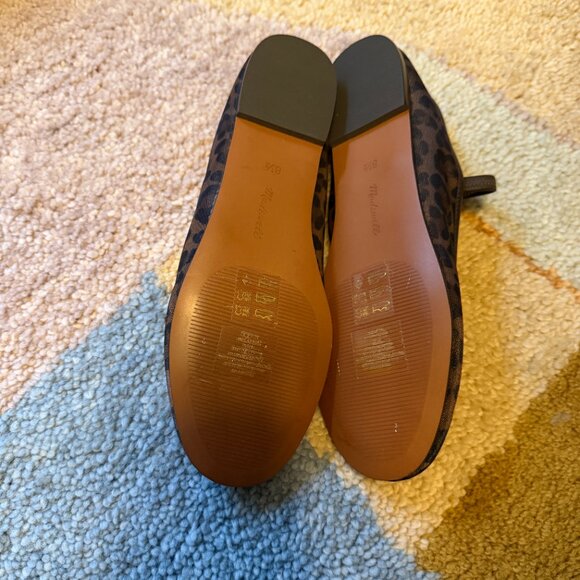 Madewell Greta Flat NEW Size 8.5 - Leopard Mesh - Picture 3 of 3